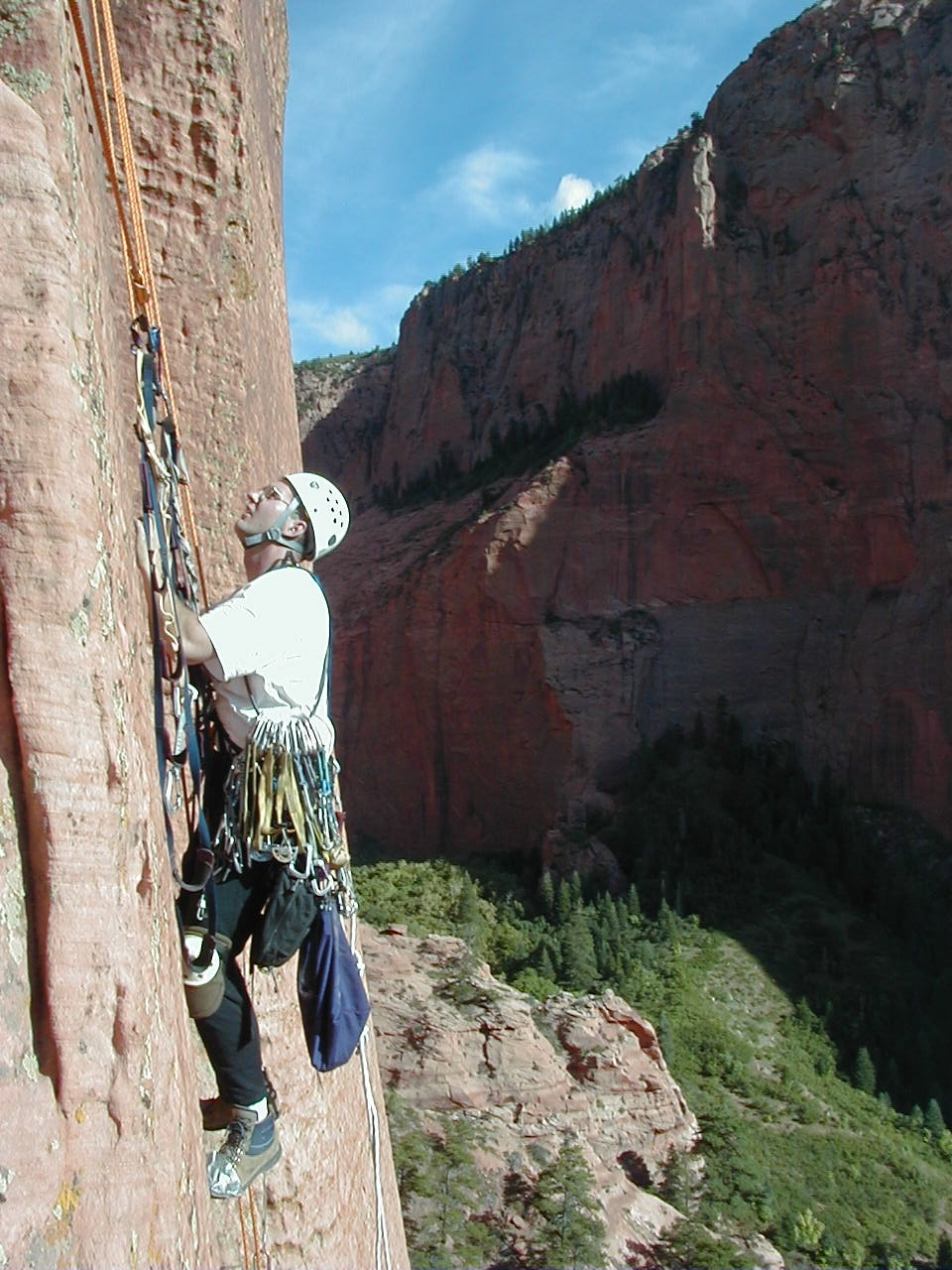 Jason Stevens cleaning the pendulum on pitch two of Blitzkrieg.