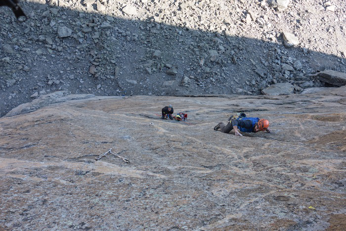 David Allfrey sending the the third pitch (5.12d).