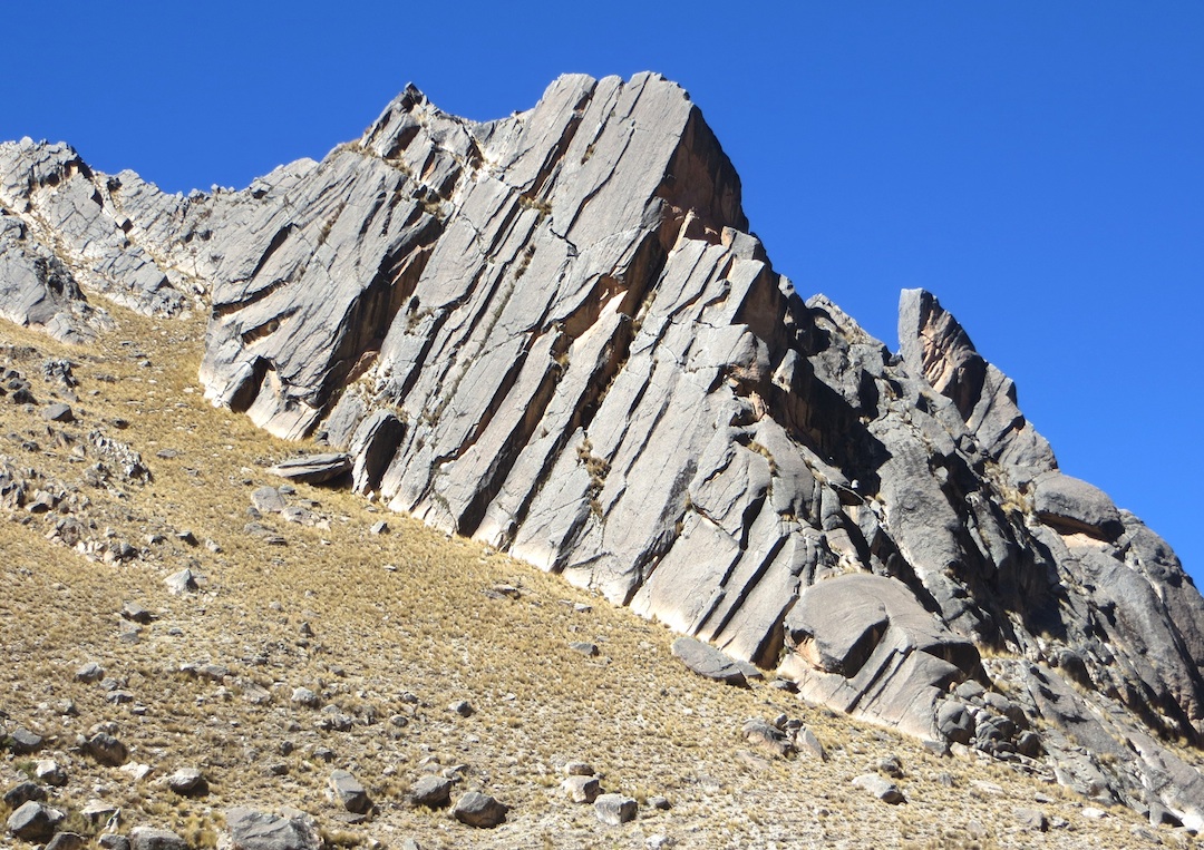 Unclimbed lines on the formation dubbed Quirquincho.  