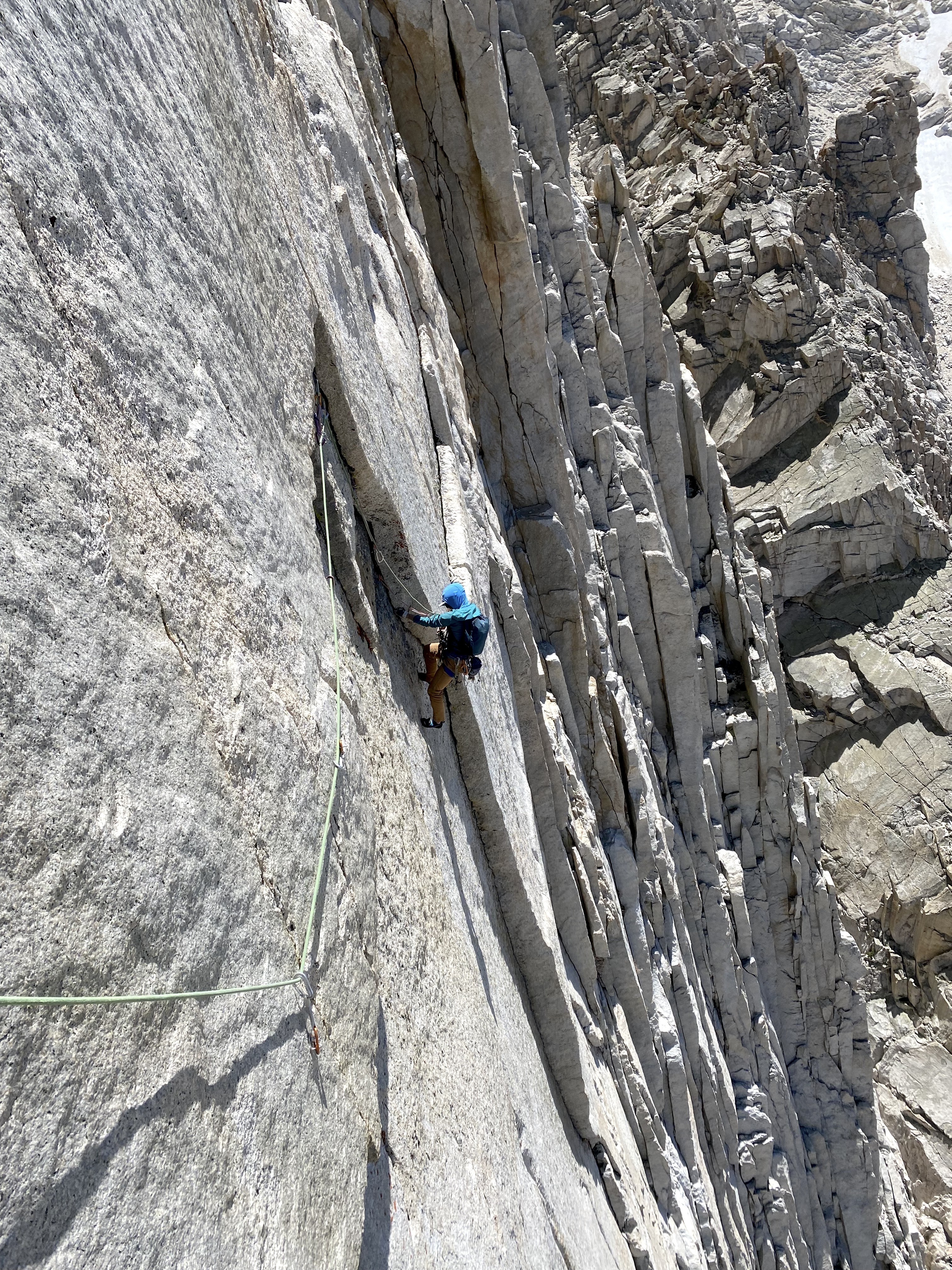 Monica Jones on the Wide Asleep, pitch 10 (5.12a) on the 12-pitch Choose Joy, the Incredible Hulk. 