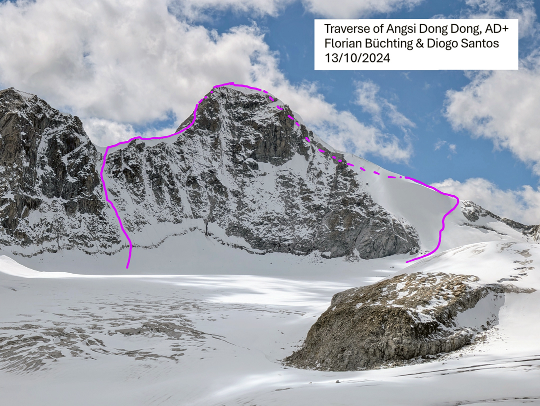The traverse of Angsi Dong Dong, made from left to right.