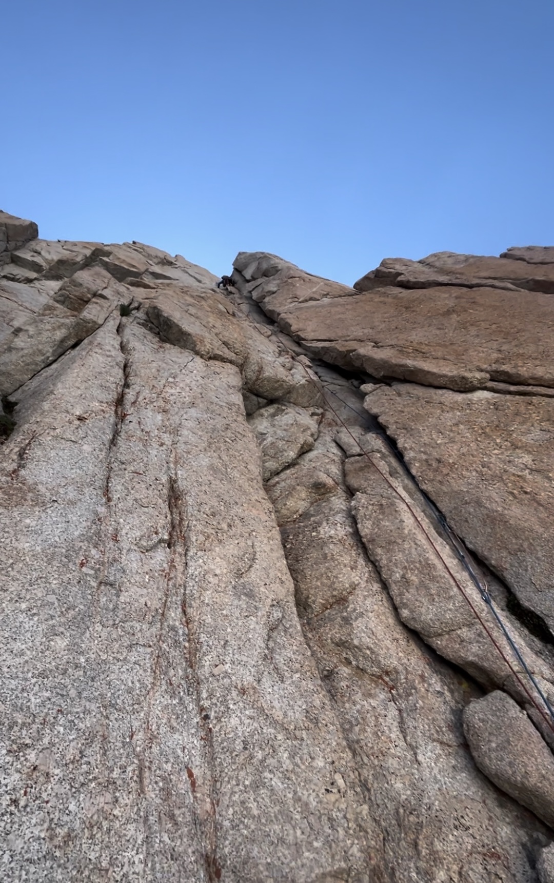 Pitch five (5.10) on Shadow of a Doubt, Mt. Hitchcock. 