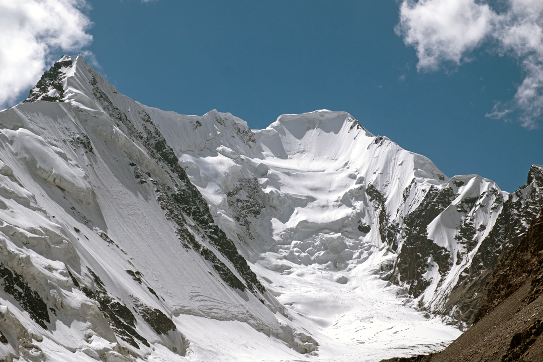 The unclimbed Dih Sar seen from the northeast. 