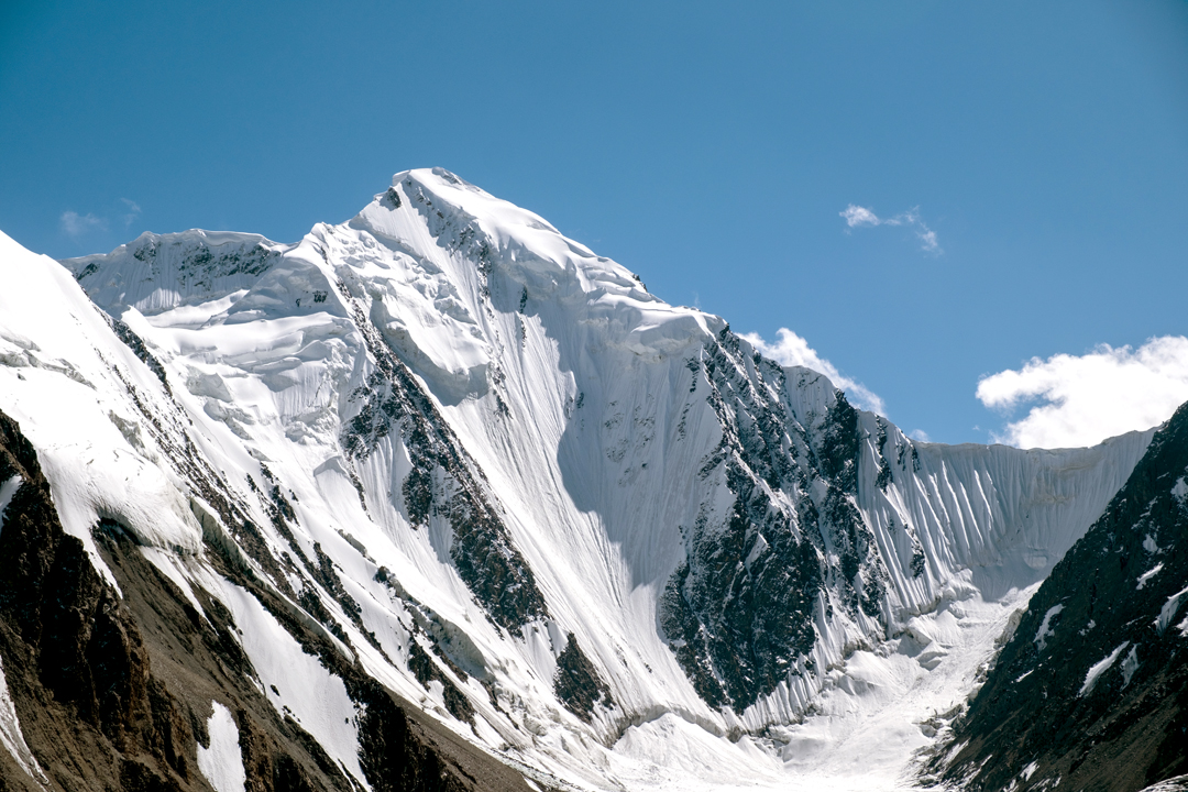 The unclimbed Dih Sar seen from the northwest. 
