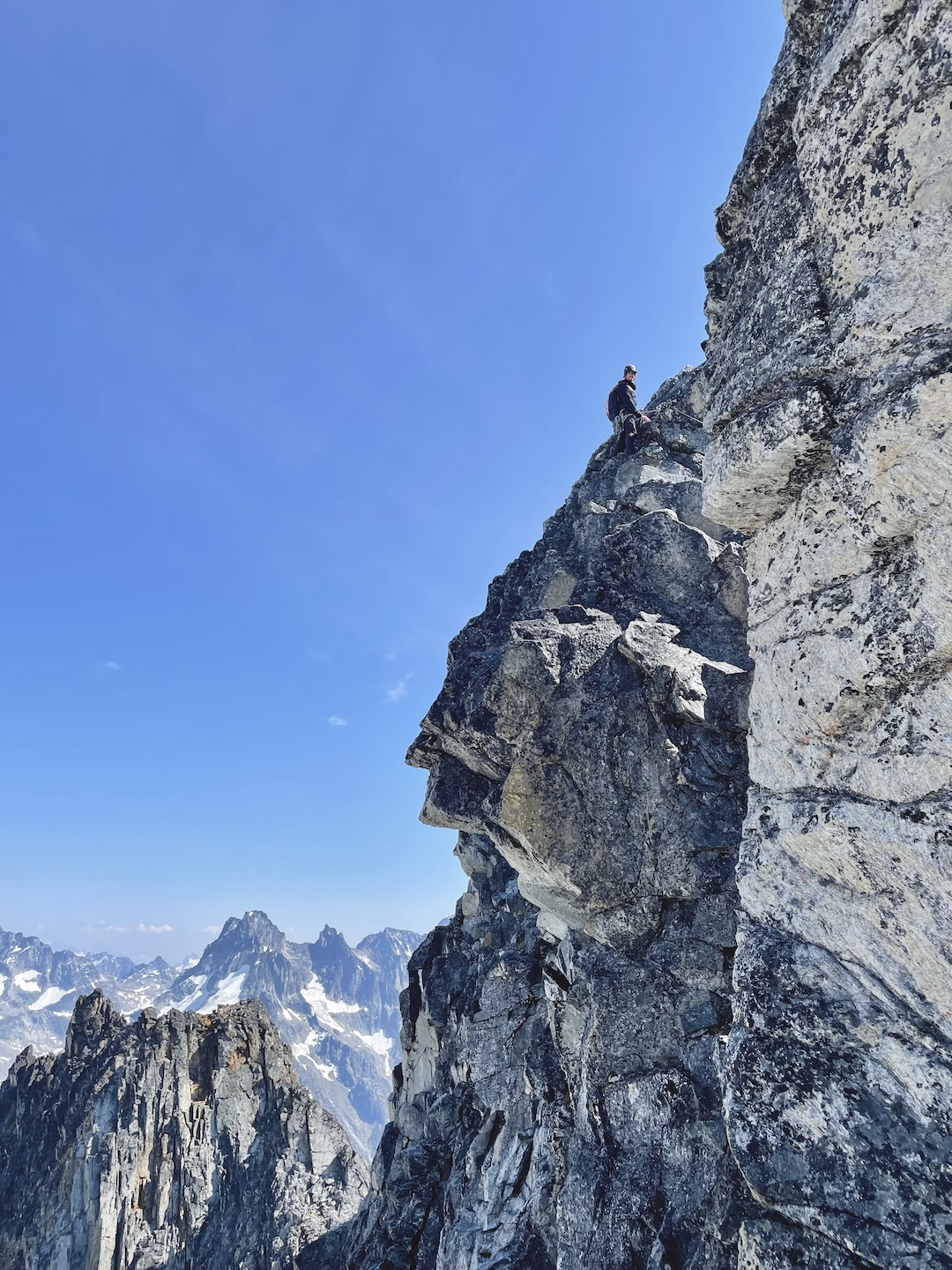 Francis Bailey leading the final pitch on Trident Tower.