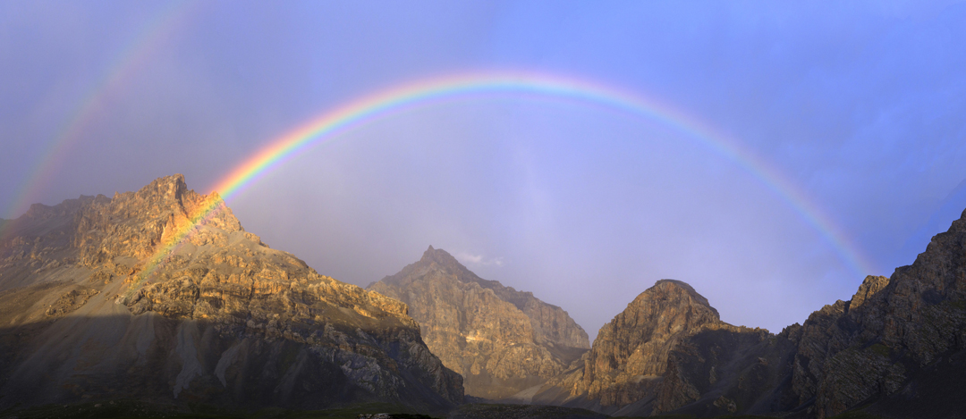 Unclimbed rock close to Paradise Lake, Xinjiang.