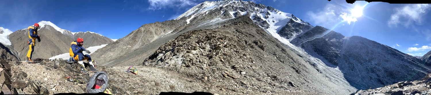 Oierlizuoke (Khan Yalik) seen from a point dubbed The Pulpit on the lower northwest face.  
