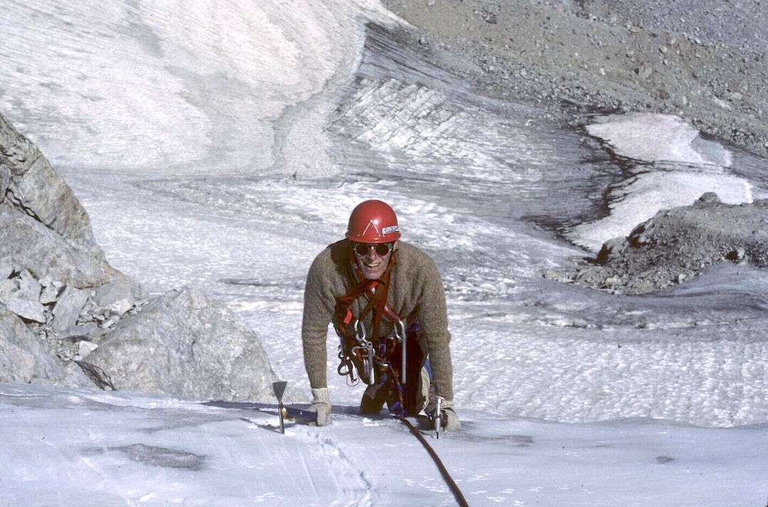 Fred Golomb in the Tetons, 1985.