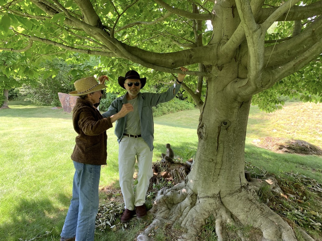 Jean and George Hurley in Wolfeboro, New Hampshire, in 2020. 