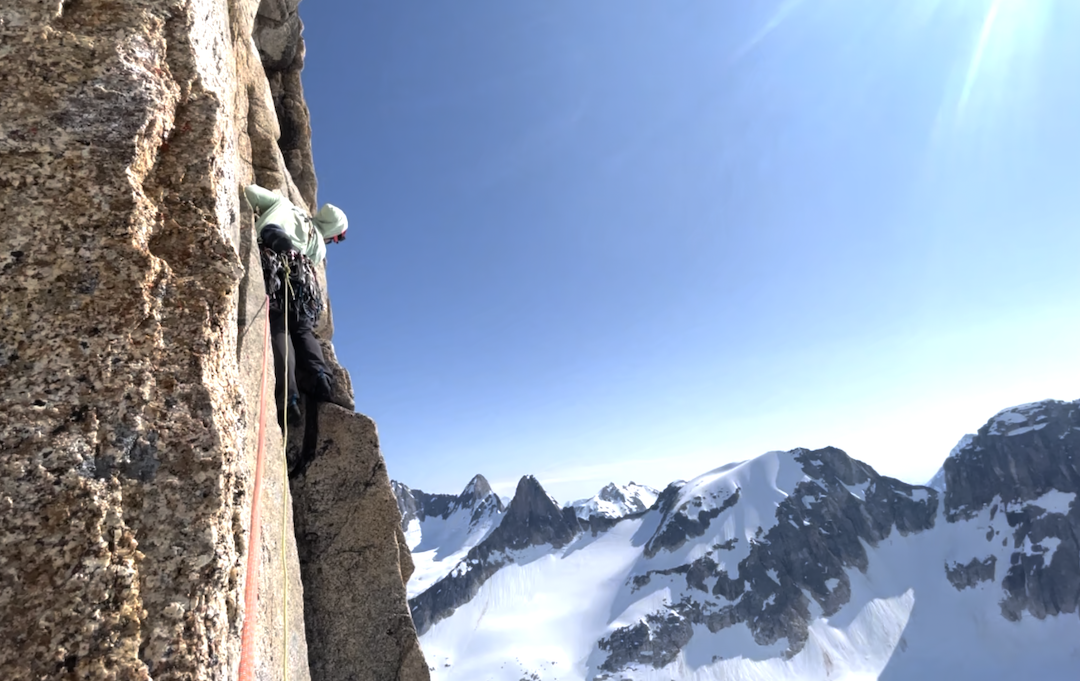Vincent LaPointe assessing options on the south buttress of Avalanche Peak (Bauman-Lewis, 1984), which he and Cameron Jardell repeated after establishing a new big-wall route on the Citadel. 