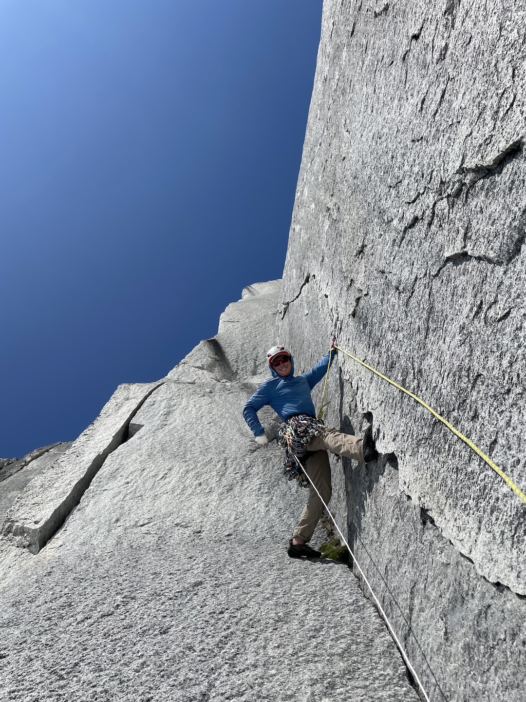 Ethan Berkeland is all smiles on pitch two of No Guides Allowed on Relaxation Spire.