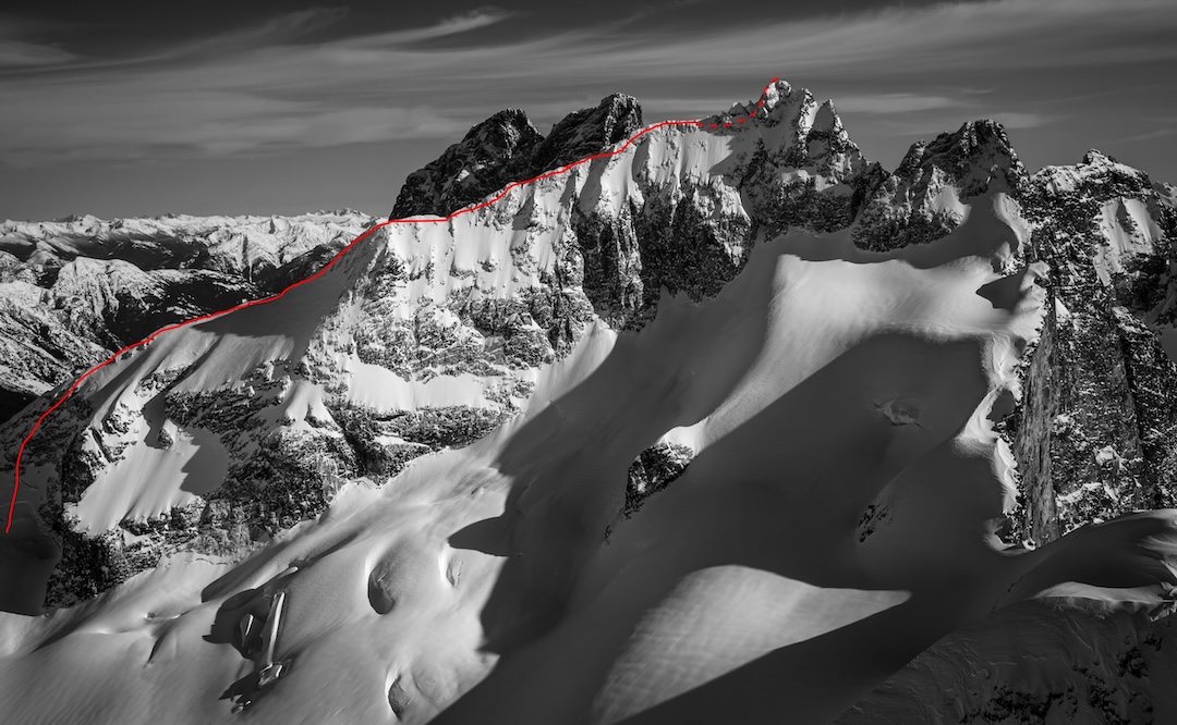 Eric Gilbertson and Nick Roy made the first winter ascent of Easy Mox on January 20, via the northeast ridge. 
