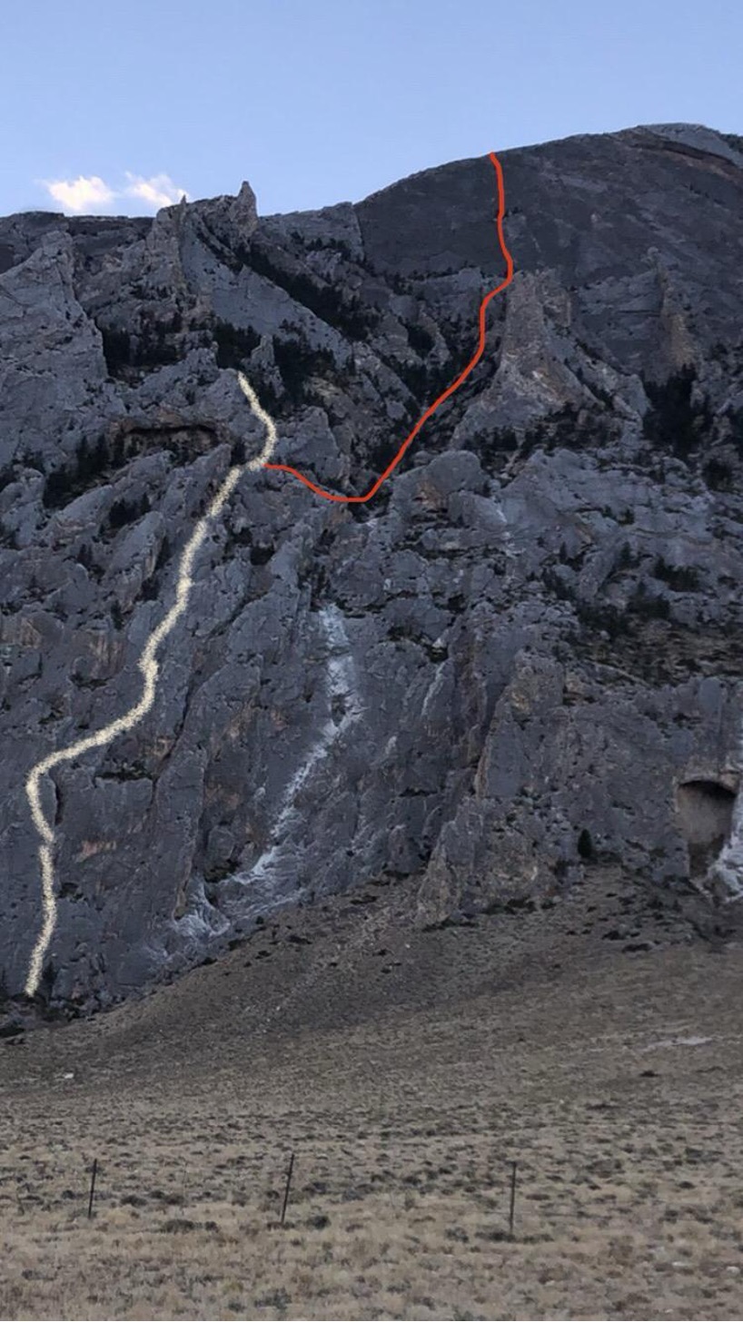 High Plains Hoedown in white, The East Face in red.