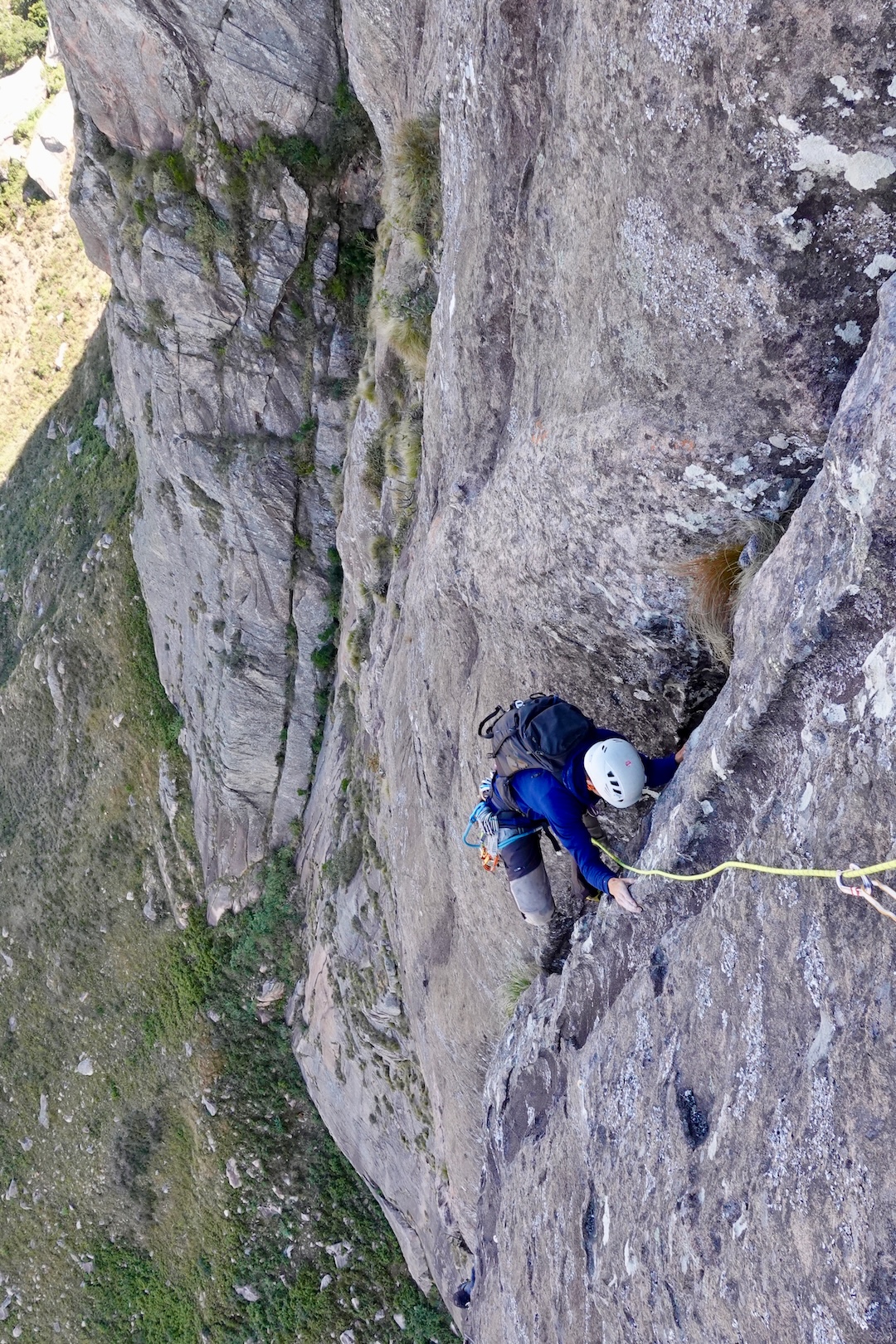 Thibau Grandjean nears the top of pitch six of Regicide.
