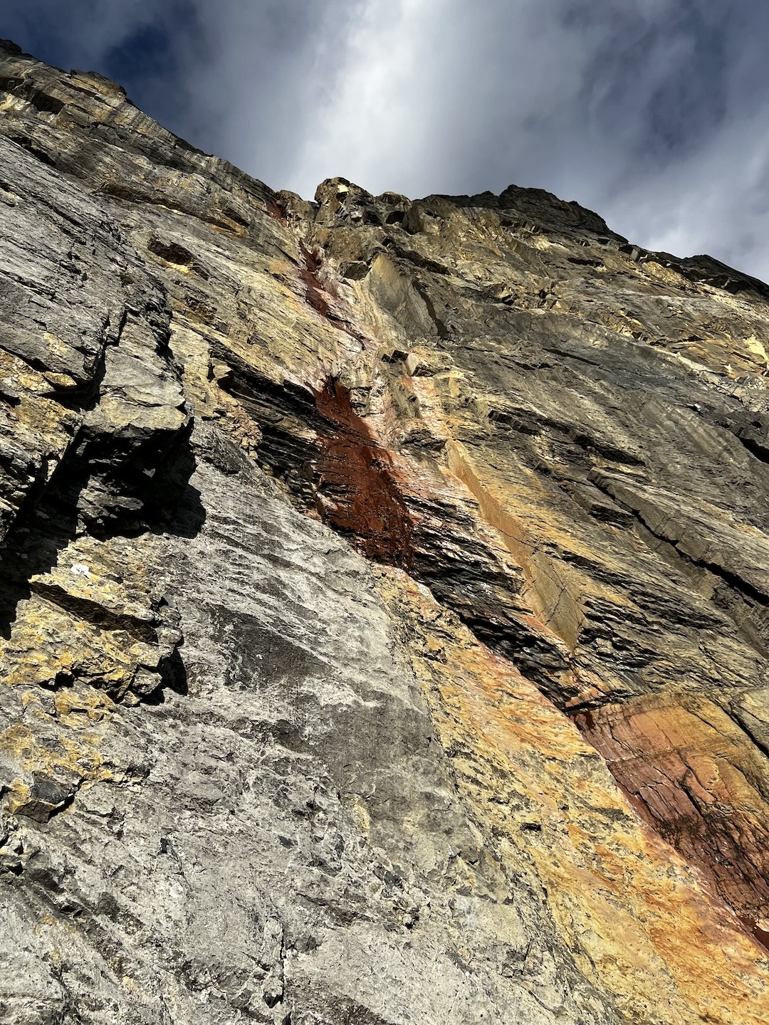 Looking up from the top of pitch one on Iron Tears.