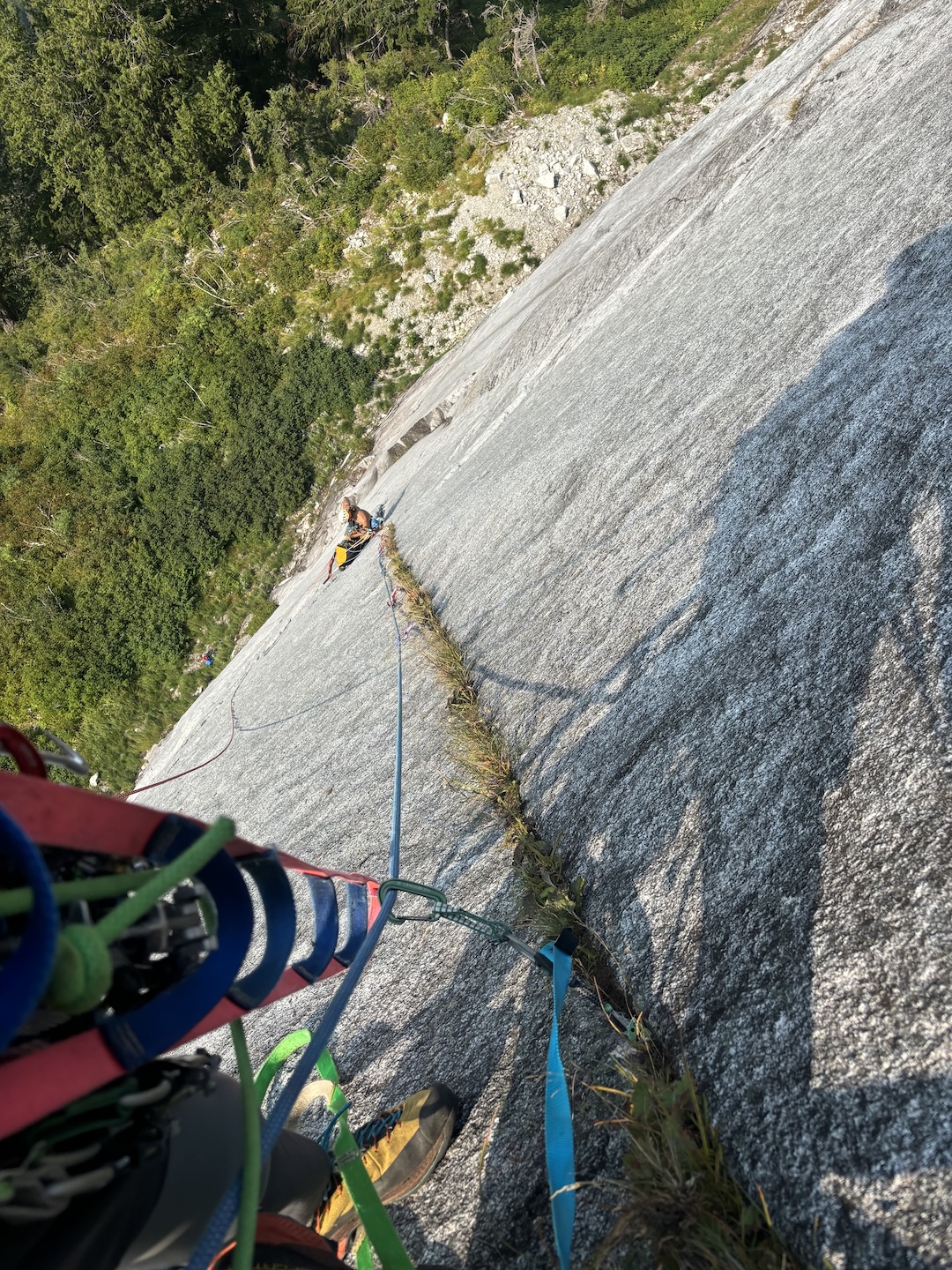 Cameron Jackson leading up pitch eight, a pitch dubbed the 60° Garden. 