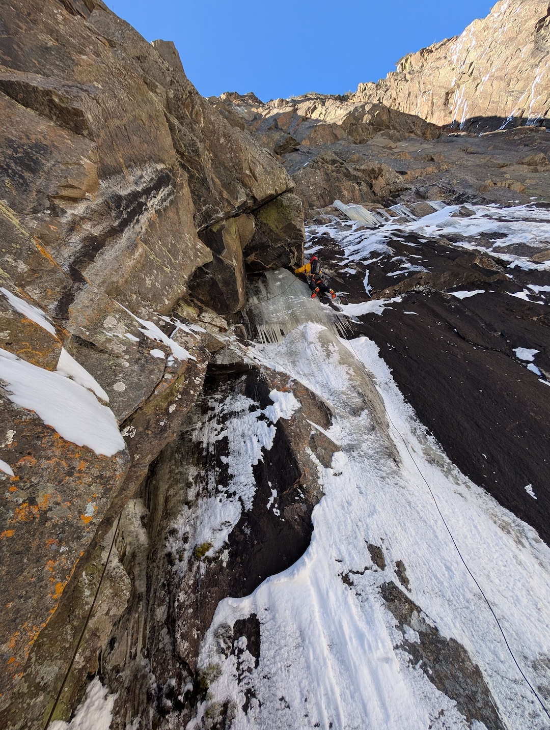 Mixed rock and ice on Les Chercheurs d’Or. 