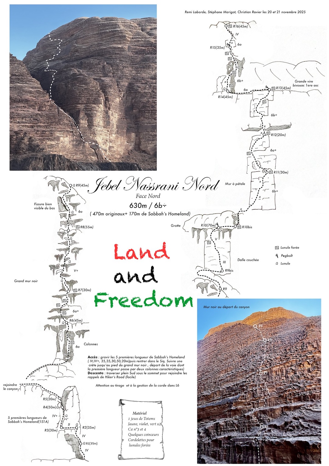 Topo for Land and Freedom on Jebel Nassrani North.