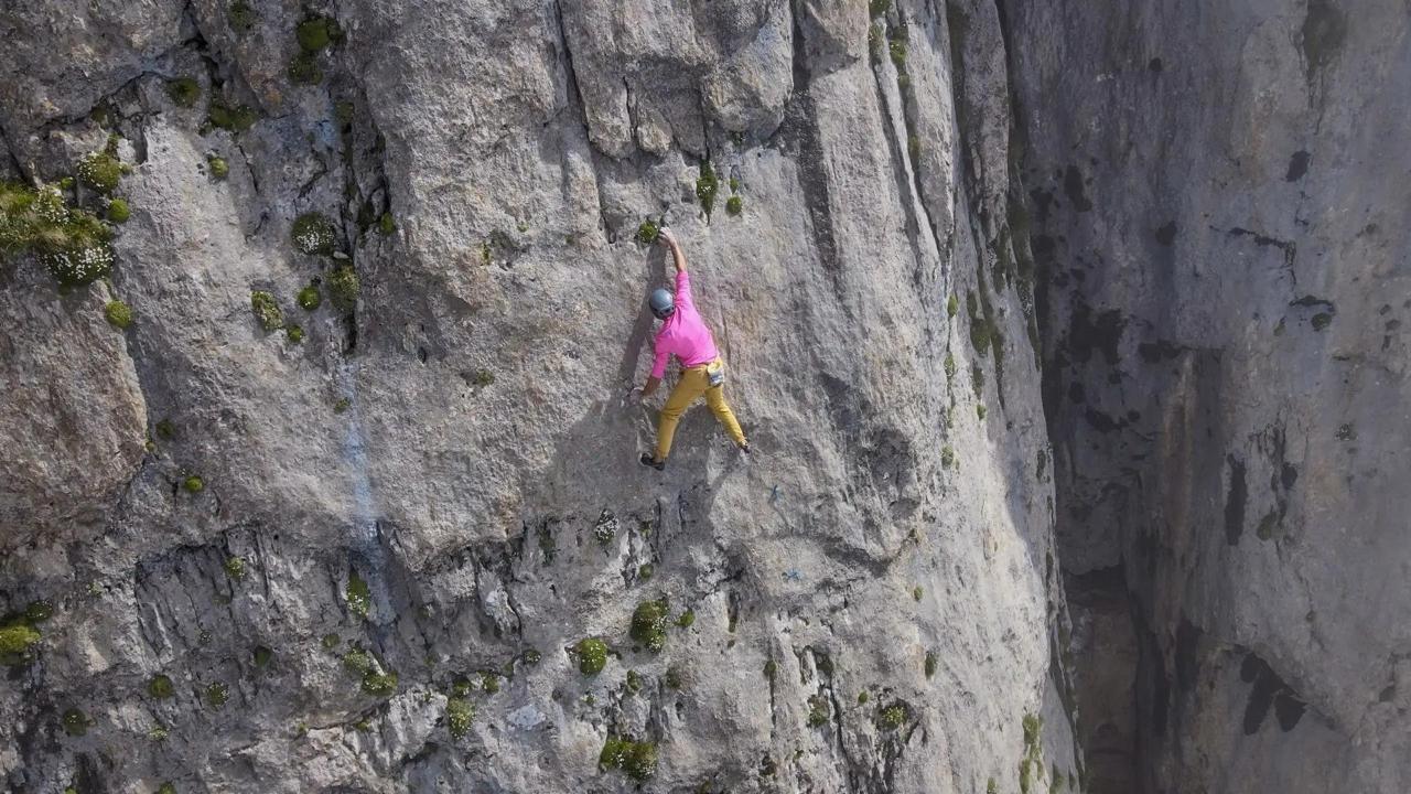 Artem Chikin free soloing the Gorin Route (5A Russian Grade, 7a obligatory) on Tsey Loam.