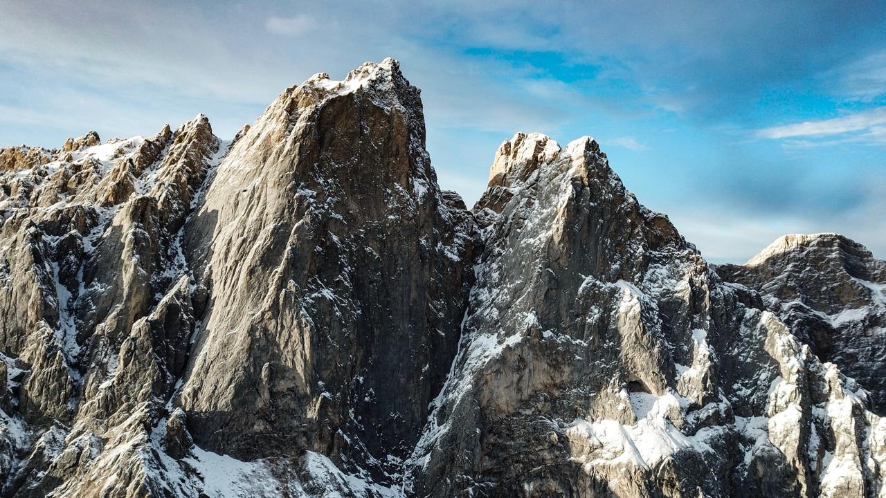 The massif in spring conditions.