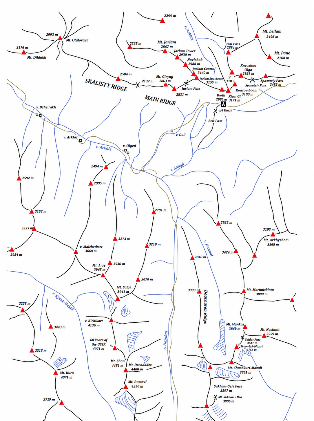 Map of the Kyazi area.