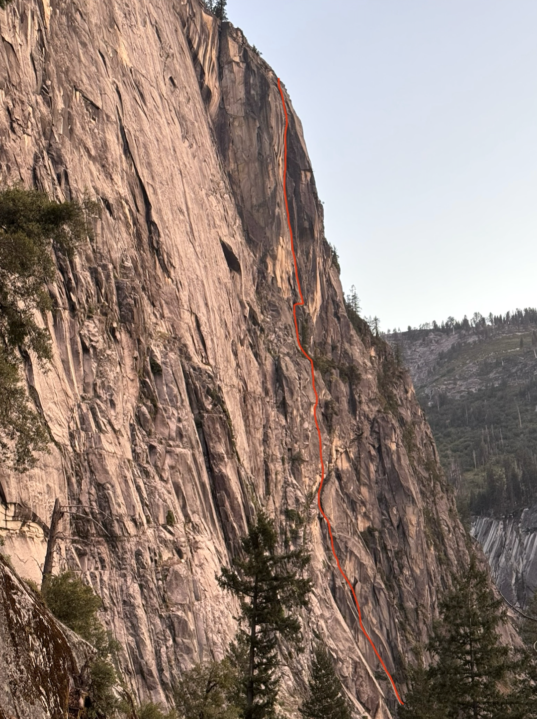 Route line for Enso on Panorama Wall.