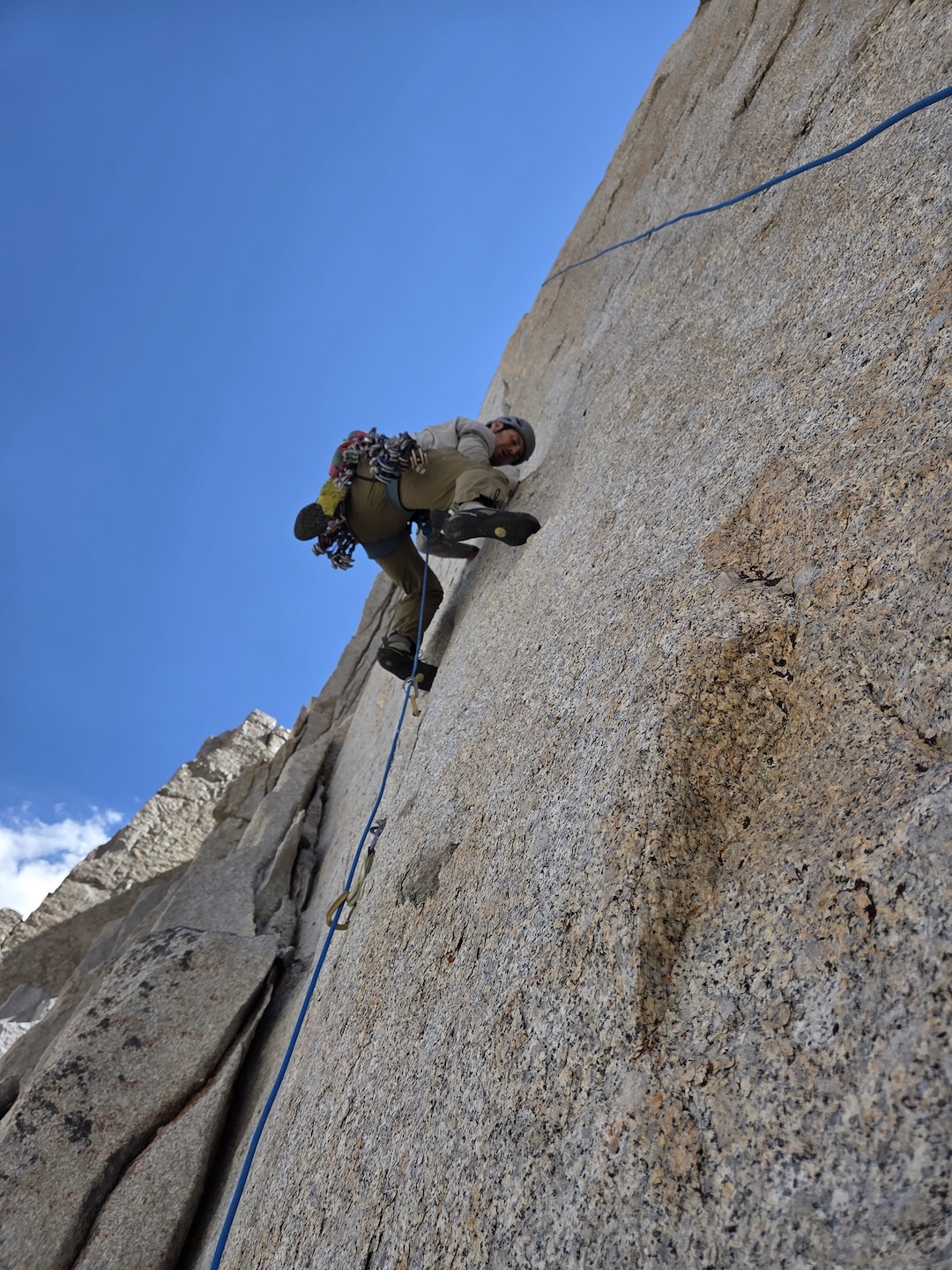 Andrew Tumbusch sending the crux of Spankin’ the Marmot, a.k.a. Andrew’s Crack. 