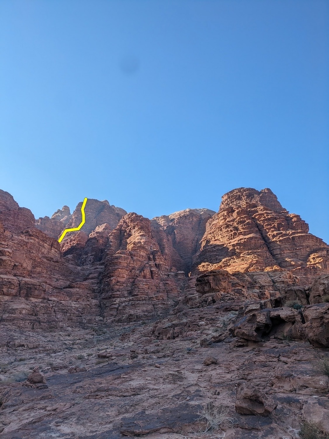 The view from the approach to Makluba on Jebel Um Ejil. 